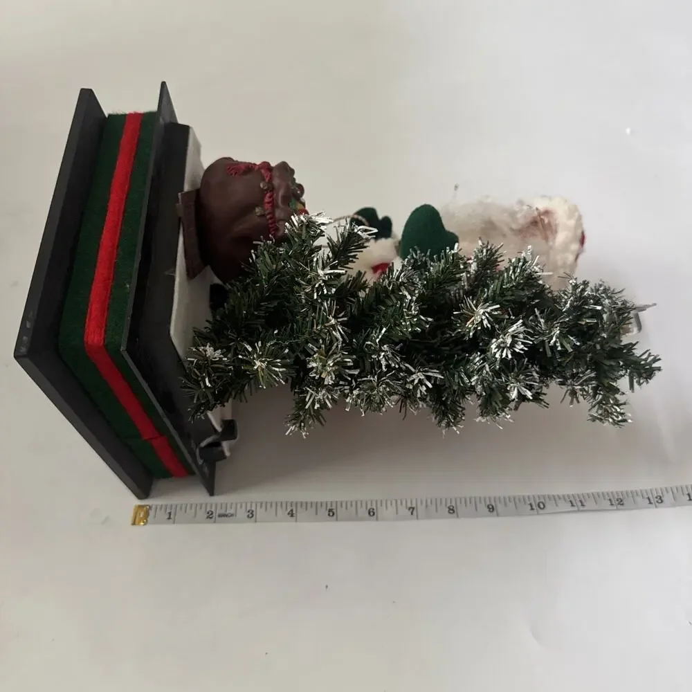 Vintage HOLIDAY CREATIONS Animated Lighted Musical Santa Claus